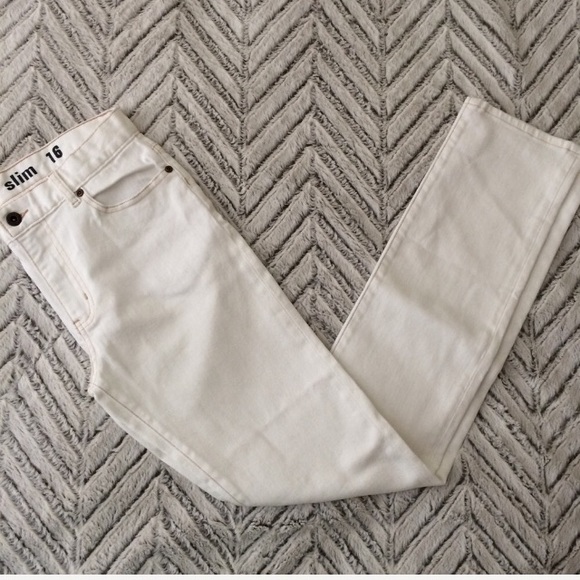 J. Crew Other - NWT J Crew Boys' slim jean in white wash 16